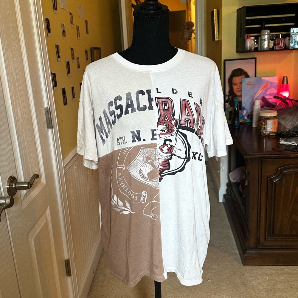 Hollister Co. Women's Patchwork Multi Oversized T-shirt